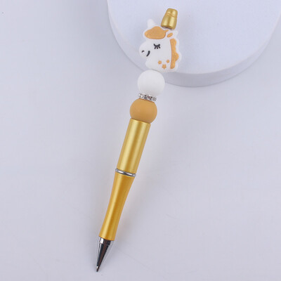 DIY kemijske olovke s perlama Životinja s crtanim crtama Koala Slon Silikonska olovka s perlama Šarena plastična višenamjenska kemijska olovka