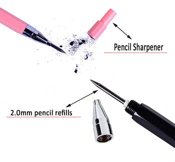 Automatic Pencil 2,0mm 2B Plastic Cute Mechanical Pencils Stationery Drafting for Kid School Προμήθειες γραφείου Αποστολή μολυβιού