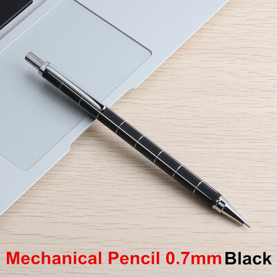 GENKKY Creioane mecanice creion din material metalic complet pentru birou școlar HB 0,7,0,5 mm pix pentru pictură studenți papetărie cadou