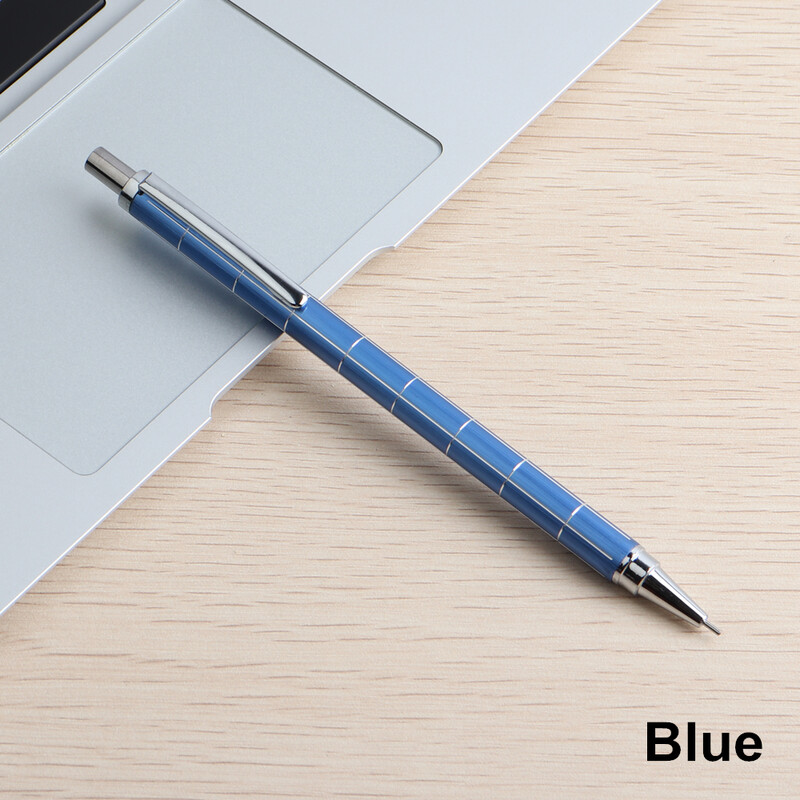 GENKKY Creioane mecanice creion din material metalic complet pentru birou școlar HB 0,7,0,5 mm pix pentru pictură studenți papetărie cadou