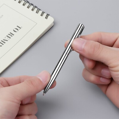 1PC φορητό Mini Waterborne Metal Pen Ballpoint Multicolor Refills Signature Pen Stationery Writing Tool Σχολικά προμήθειες