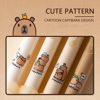 4 τμχ/Σετ Kawaii Capybara Automatic Pencil Cute 0,5mm Μαύρο Μόλυβδο γραφής με μαλακή αφή Μηχανικά μολύβια Μαθητικής Σχολής Γραφικής ύλης