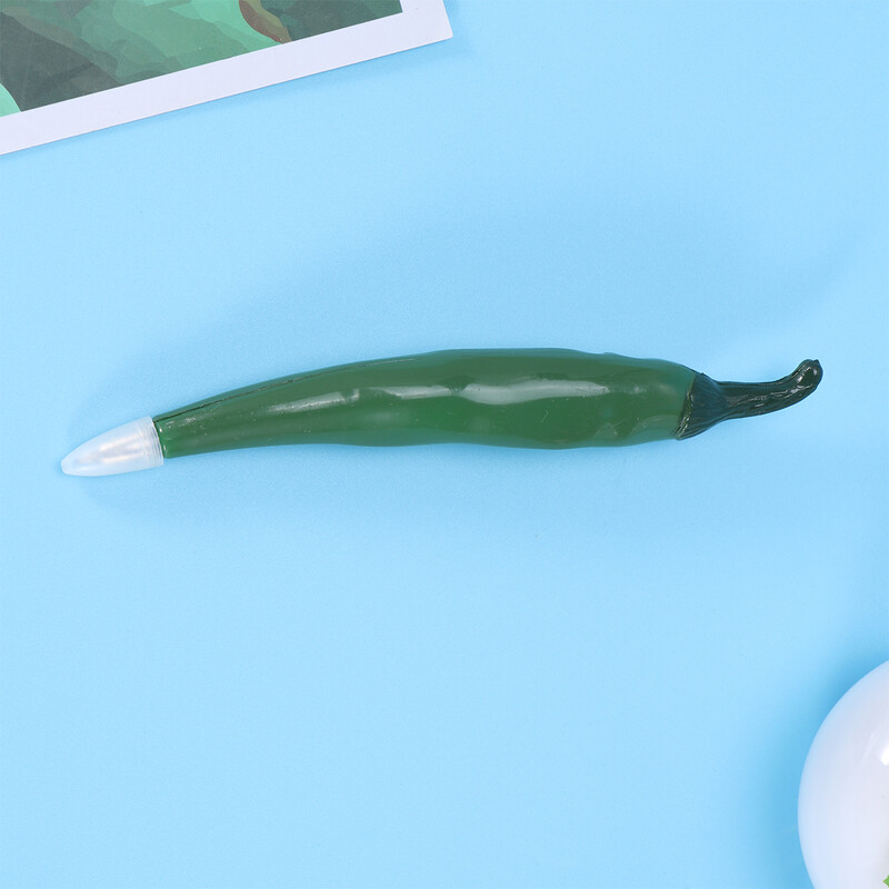 1kom crtana kemijska olovka gel olovka s magnetom u obliku čilija Dizajn konfekcije za kućni školski ured Crvena