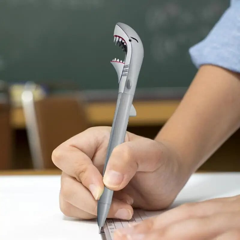 1 kom. Kemijska olovka u obliku crtića u obliku velike bijele morske pse, nova studentska olovka, olovka s velikim ustima morskog psa, poklon za djecu, studente