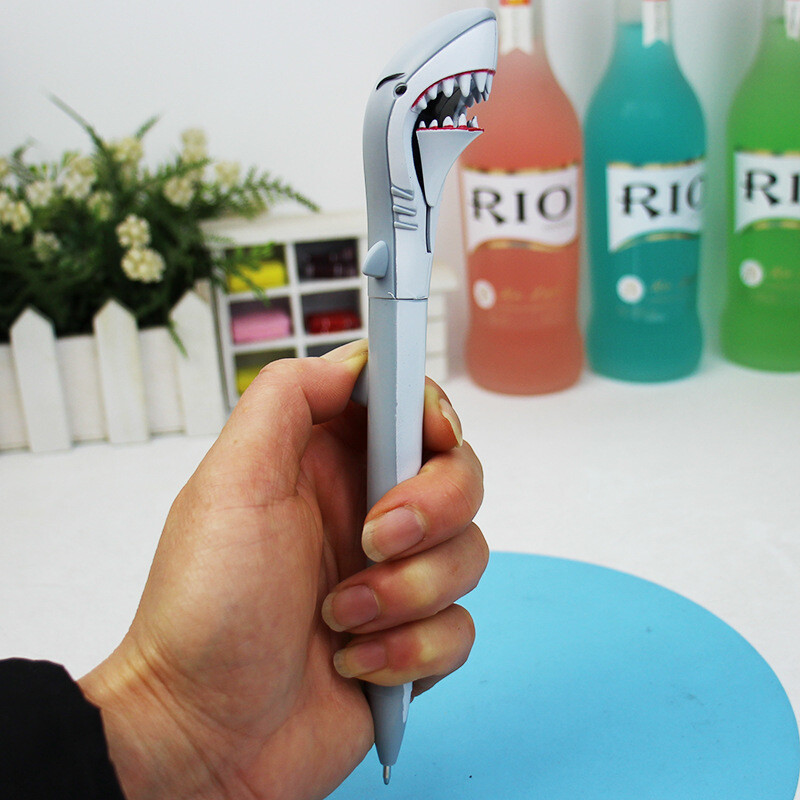 1 kom. Kemijska olovka u obliku crtića u obliku velike bijele morske pse, nova studentska olovka, olovka s velikim ustima morskog psa, poklon za djecu, studente