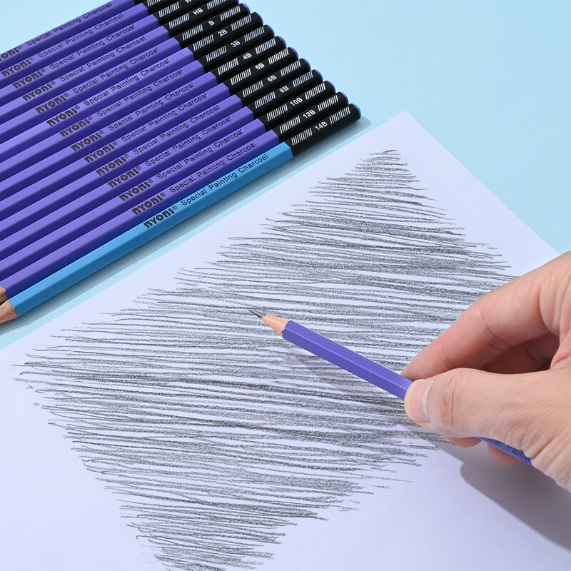 14 komada profesionalnih olovaka za skice 4H 2H H HB B 2B 3B 4B 5B 6B 8B 10B 12B 14B Grafitna umjetnička ručno oslikana olovka Školski pribor