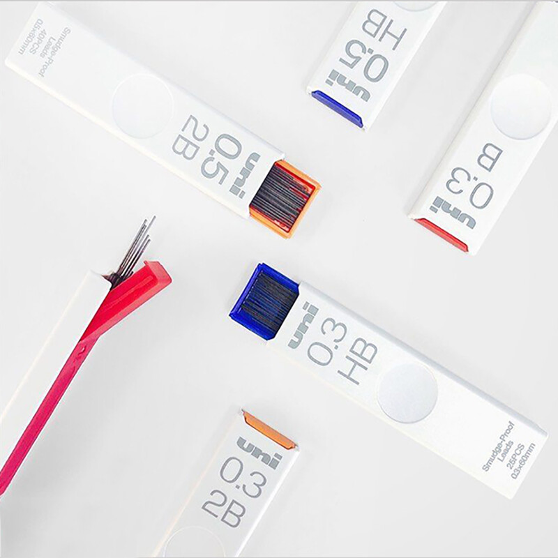 1 kutija Uni mehanička olovka za punjenje UL-S antivegetativna 0,5/0,3/0,7/0,9 mm olovke za uredsku školu Pribor za crtanje umjetničkih skica