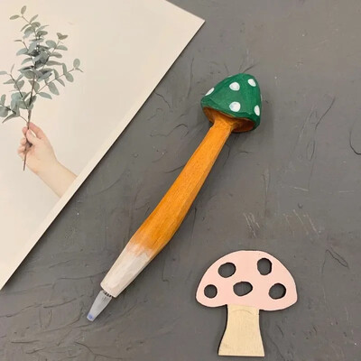 Serija gljiva Drvena olovka za rezbarenje Set drvenih olovki Mali svježi pribor za pisanje Kreativni kulturni i kreativni darovi Slatki umjetnički pribor