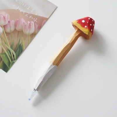 Serija gljiva Drvena olovka za rezbarenje Set drvenih olovki Mali svježi pribor za pisanje Kreativni kulturni i kreativni darovi Slatki umjetnički pribor
