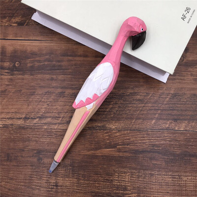 1 KOM Ručno izrađene drvene olovke s izrezbarenim životinjama Gel olovke za pisanje Crtanje Školski pribor za djecu Novost Božićni poklon Igračke