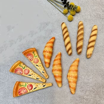 1PC Novelty Simulation Bread Pizza Horn Ballpoint Pen Unique Craft Pen for Adsorption - Realistic Shape Fun and Functional