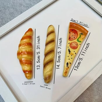 1PC Novelty Simulation Bread Pizza Horn Ballpoint Pen Unique Craft Pen for Adsorption - Realistic Shape Fun and Functional