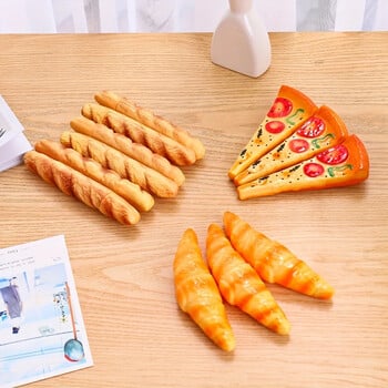 1PC Novelty Simulation Bread Pizza Horn Ballpoint Pen Unique Craft Pen for Adsorption - Realistic Shape Fun and Functional