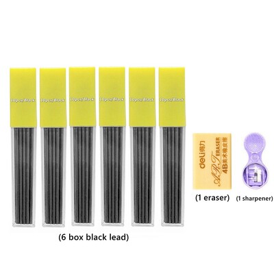 Set mehaničkih olovaka 2,0 mm 2B Automatske učeničke olovke s šiljilom Policama za olovke u boji Školske olovke Kawaii Cute Printery