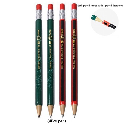 Set mehaničkih olovaka 2,0 mm 2B Automatske učeničke olovke s šiljilom Policama za olovke u boji Školske olovke Kawaii Cute Printery