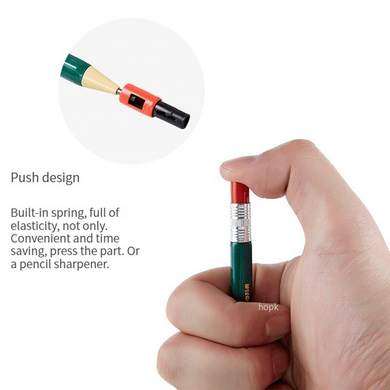 Set mehaničkih olovaka 2,0 mm 2B Automatske učeničke olovke s šiljilom Policama za olovke u boji Školske olovke Kawaii Cute Printery