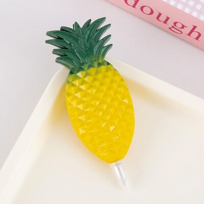 Творческа химикалка със симулация на зеленчуци и плодове Магнитна бързосъхнеща гел химикалка 0,7 mm Черно мастило Писалка с подпис Училищен офис