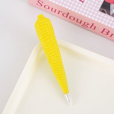 Творческа химикалка със симулация на зеленчуци и плодове Магнитна бързосъхнеща гел химикалка 0,7 mm Черно мастило Писалка с подпис Училищен офис