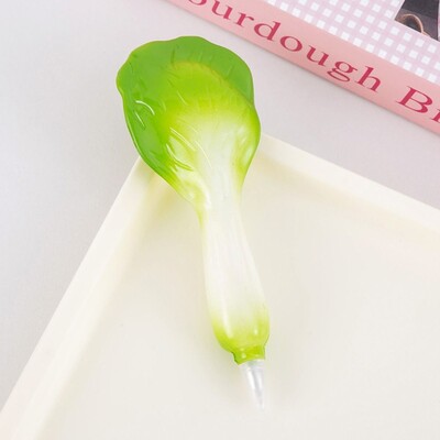 Творческа химикалка със симулация на зеленчуци и плодове Магнитна бързосъхнеща гел химикалка 0,7 mm Черно мастило Писалка с подпис Училищен офис