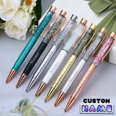 1kom Personalizirano prilagođeno ime Visokokvalitetne metalne Boss Lady Pen crna tinta Pink/Rose Gold/bijela kemijska olovka Boss Lady poklon olovke