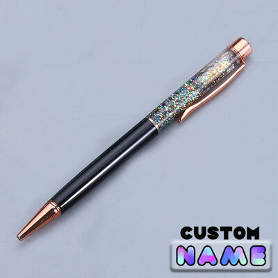 1kom Personalizirano prilagođeno ime Visokokvalitetne metalne Boss Lady Pen crna tinta Pink/Rose Gold/bijela kemijska olovka Boss Lady poklon olovke