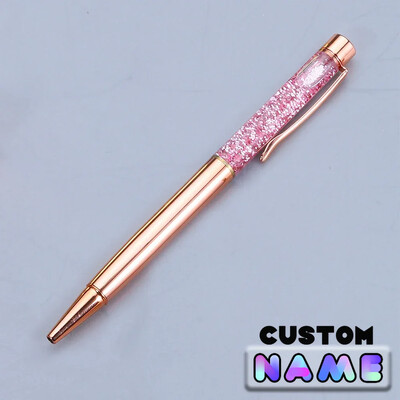 1kom Personalizirano prilagođeno ime Visokokvalitetne metalne Boss Lady Pen crna tinta Pink/Rose Gold/bijela kemijska olovka Boss Lady poklon olovke