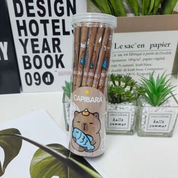 30 τεμ/συσκευασία Capybara Wood Pencil HB Graffiti Graphite Pencil Correct Writing Παιδικά μολύβια κινουμένων σχεδίων Σχολική γραφική ύλη