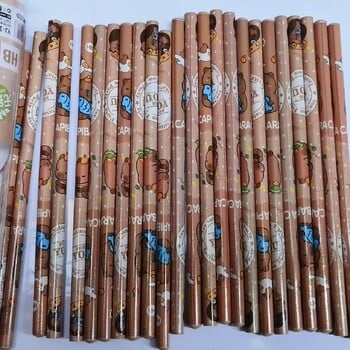 30 τεμ/συσκευασία Capybara Wood Pencil HB Graffiti Graphite Pencil Correct Writing Παιδικά μολύβια κινουμένων σχεδίων Σχολική γραφική ύλη