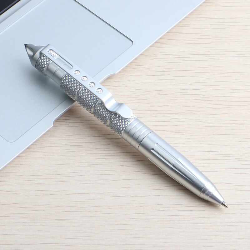 1/8 бр. Мултифункционална химикалка Тактически въртящи се унисекс химикалки от волфрамова стомана Прозорец Метална химикалка Защитни многофункционални химикалки