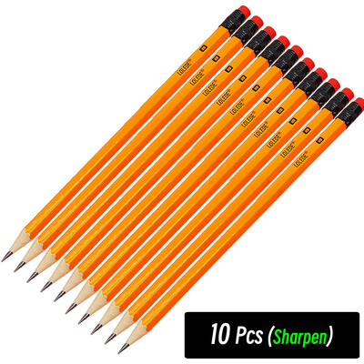 1/5/10Pcs HB žuti držač olovke za skice Drvene olovke s olovkom Dječje olovke za pisanje Uredsko slikarstvo Školski pribor za crtanje