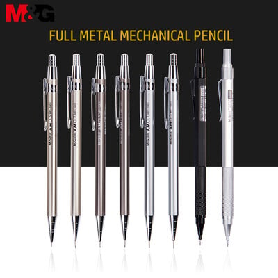 M&G 0,5/0,7mm Metal Automatic Pencils Set Mechanical Pencil Drawing HB Lead Graphite For Schools