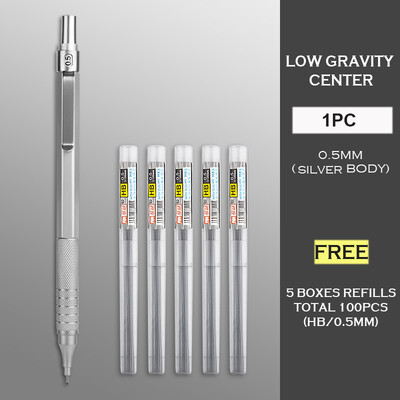 M&G 0,5/0,7 mm set metalnih automatskih olovaka, mehanička olovka za crtanje, HB grafitna olovka za školski pribor