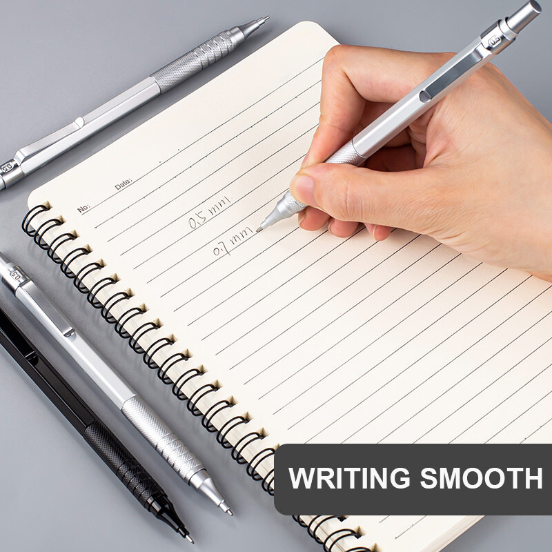 M&G 0,5/0,7 mm set metalnih automatskih olovaka, mehanička olovka za crtanje, HB grafitna olovka za školski pribor