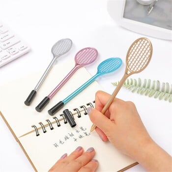 Creative Tennis Racquet Styles Gel Pens Ρακέτα μπάντμιντον Στυλό 0,38mm Μαύρο Γραφείο Kawaii Σχολικά είδη