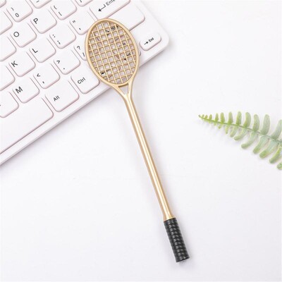 Kreativni stilovi teniskih reketa Gel olovke Reket za badminton Kemijska olovka 0,38 mm crna Kawaii dopisnica Uredski školski pribor