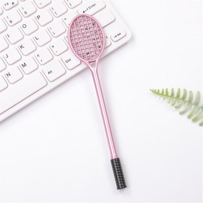 Kreativni stilovi teniskih reketa Gel olovke Reket za badminton Kemijska olovka 0,38 mm crna Kawaii dopisnica Uredski školski pribor
