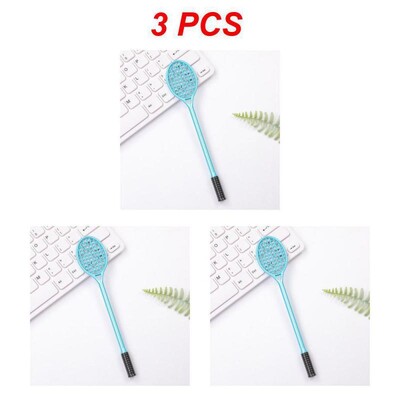 Kreativni stilovi teniskih reketa Gel olovke Reket za badminton Kemijska olovka 0,38 mm crna Kawaii dopisnica Uredski školski pribor