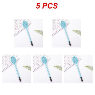 Kreativni stilovi teniskih reketa Gel olovke Reket za badminton Kemijska olovka 0,38 mm crna Kawaii dopisnica Uredski školski pribor