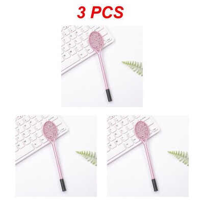 Kreativni stilovi teniskih reketa Gel olovke Reket za badminton Kemijska olovka 0,38 mm crna Kawaii dopisnica Uredski školski pribor