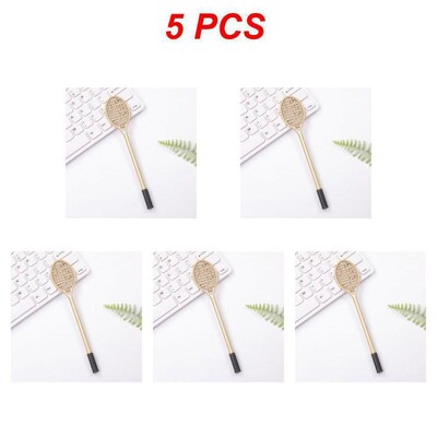 Kreativni stilovi teniskih reketa Gel olovke Reket za badminton Kemijska olovka 0,38 mm crna Kawaii dopisnica Uredski školski pribor