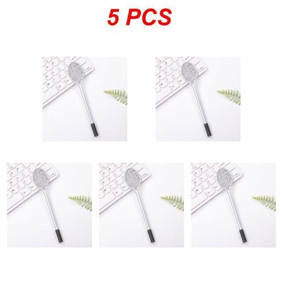 Kreativni stilovi teniskih reketa Gel olovke Reket za badminton Kemijska olovka 0,38 mm crna Kawaii dopisnica Uredski školski pribor
