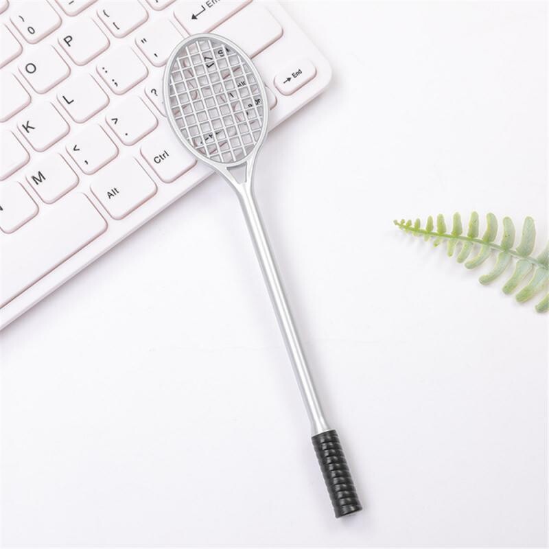 Kreativni stilovi teniskih reketa Gel olovke Reket za badminton Kemijska olovka 0,38 mm crna Kawaii dopisnica Uredski školski pribor