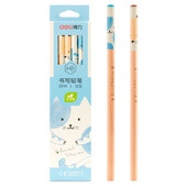 12 бр./лот сладка котка, шестоъгълна HB, стандартен дървен молив, ученически канцеларски материали, моливи за писане, рисуване, училищни офис консумативи, европейски