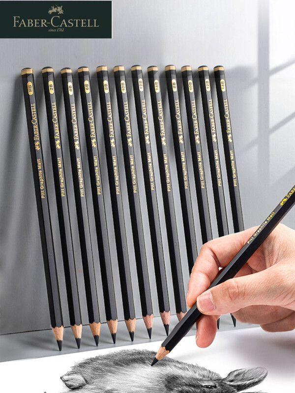 Faber-Castell 8/12kom Set Matte Sketch Pencil Art Graphite For Sketch Black Lead Grafitne olovke za pisanje Crtanje Pribor