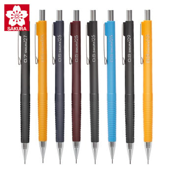 SAKURA Multi-function Mechanical Pencil Press Automatic Pencil Activity Student Pencils Sketch Supplies 0,3/0,5/0,7/0,9mm