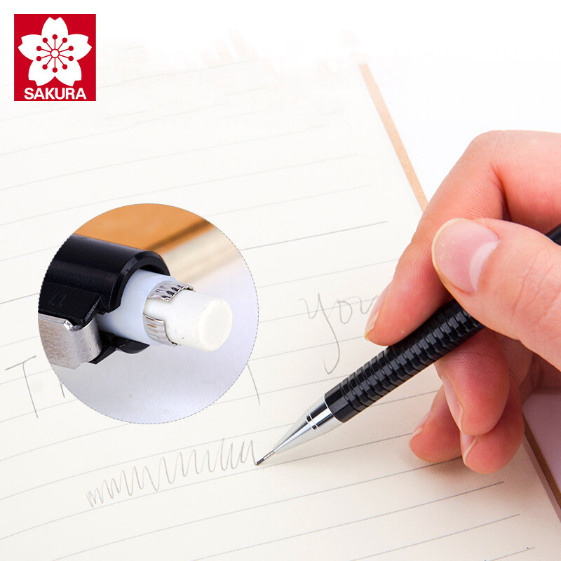 SAKURA Višenamjenska mehanička preša za olovke Automatska aktivnost olovke Olovke za učenike Pribor za crtanje 0,3/0,5/0,7/0,9 mm