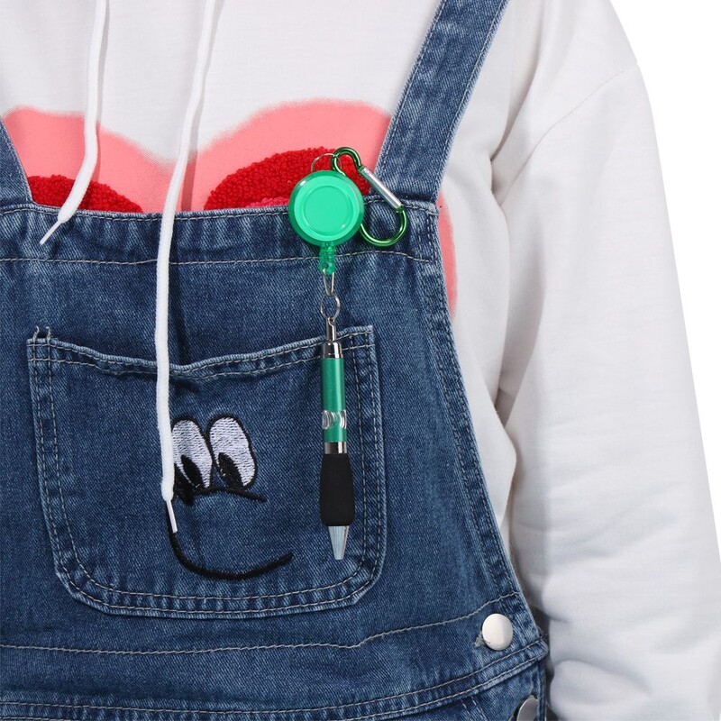 Kemijska olovka s metalnim užetom za povlačenje Lanyar planinarska kopča privjesak za ključeve Olovka s kopčom za lako povlačenje Pribor za pisanje