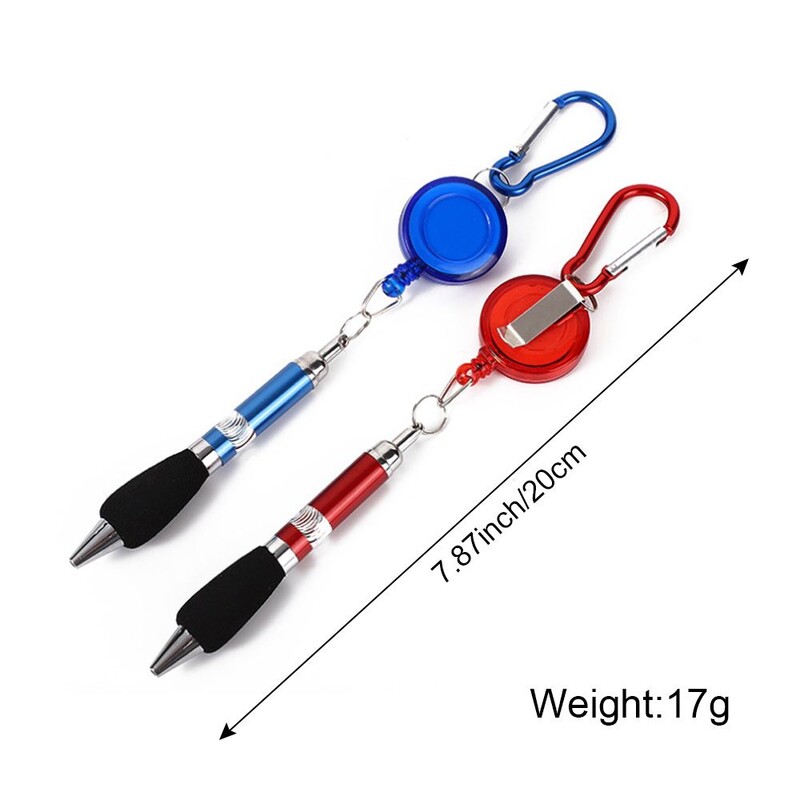 Kemijska olovka s metalnim užetom za povlačenje Lanyar planinarska kopča privjesak za ključeve Olovka s kopčom za lako povlačenje Pribor za pisanje