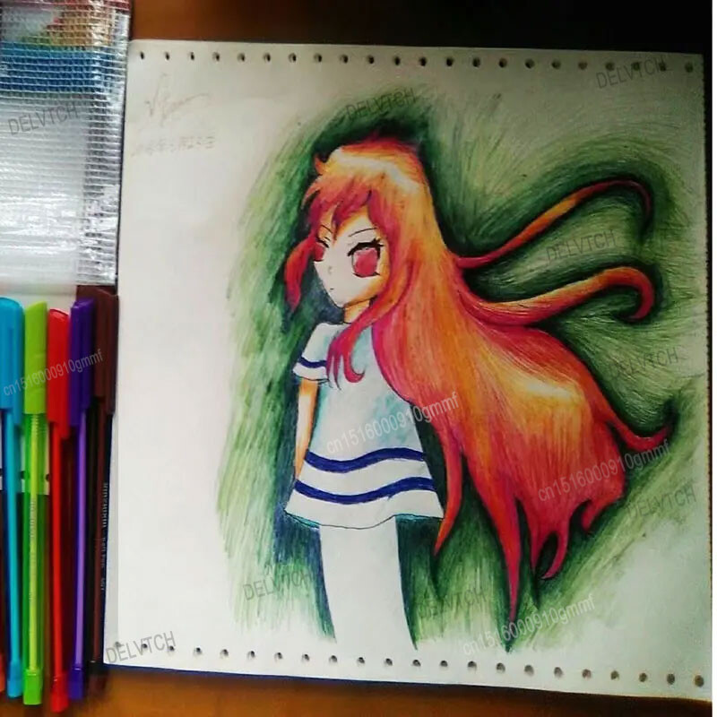 DELVTCH 12Pcs Set boja Kemijska olovka s vrhom od 1,0 mm Uredska kemijska olovka Školski učenici Pisanje Crtanje Pribor za pisanje Pokloni za djecu