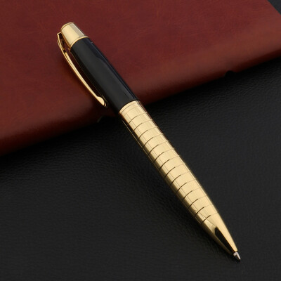 Visokokvalitetna 022 Metalna kemijska olovka Gun Grey Spin Black Uredski pribor Školski pribor Tintne olovke